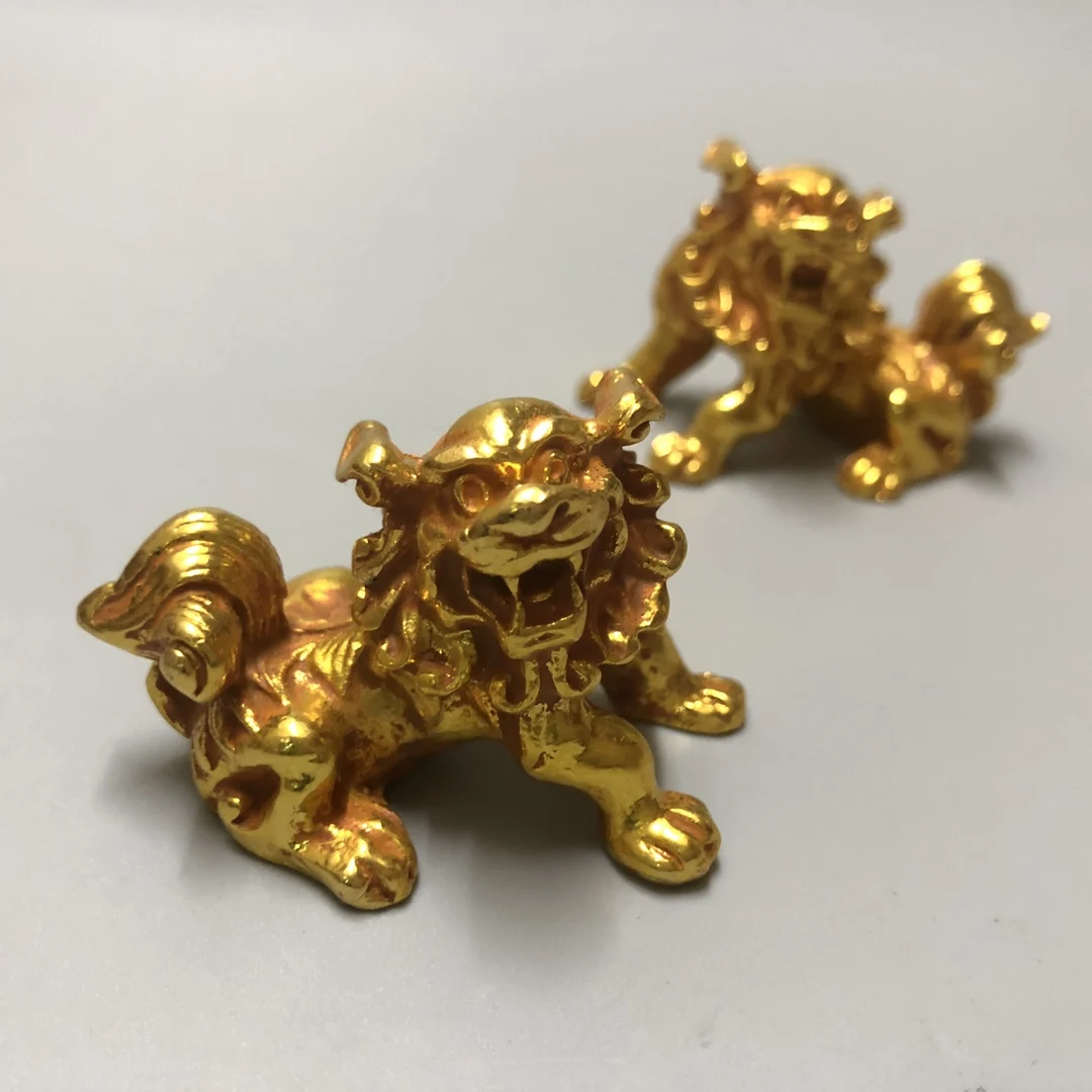 

Exquisite Home Crafts Gilded Auspicious Beasts With Exquisite Craftsmanship and Exquisite Appearance