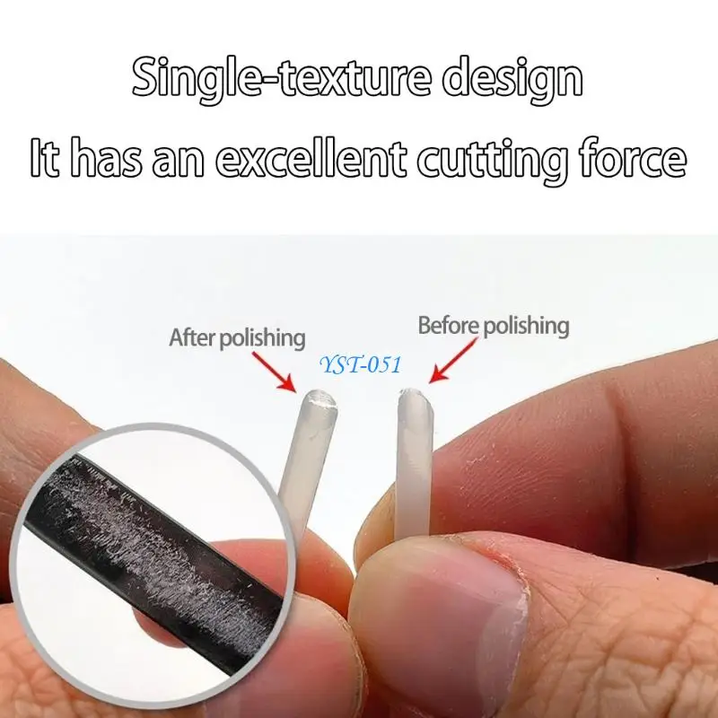 

E15A Glass File Tempered Glass Crafting Tool For Removing Burrs On Scale Models