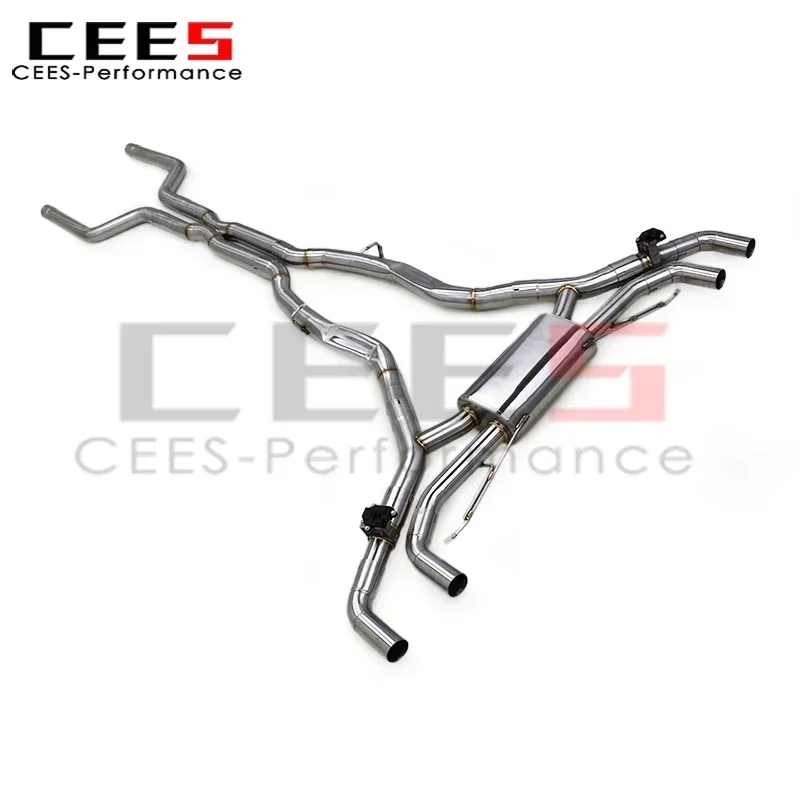 cees Valvetronic Exhaust Muffler System for BMW X5 M50i 4.4TT 2019-2024 Stainless Steel Tuning Car Escape Exhaust Pipe Assembly