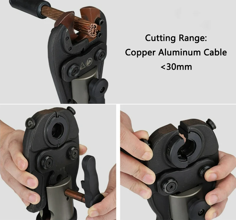 Three in one Multifunctional Electric Hydraulic Terminal Crimping Pliers, Cable Cutter, Stainless Steel Tube Crimping Tools