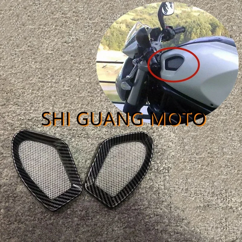 

Gas Tank Air Intake Vent COVER Fairing Carbon Fiber Paint Fit For Ducati 696 796 1100