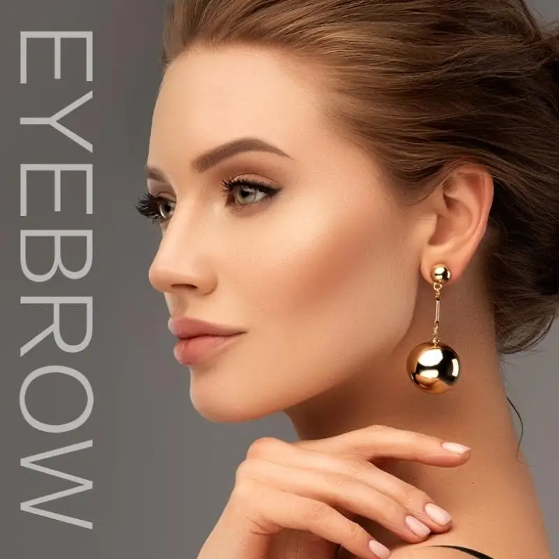 Matita per sopracciglia impermeabile a doppia testa estremamente fine - Durevole e di lunga durata per penna per sopracciglia per trucco da donna principiante