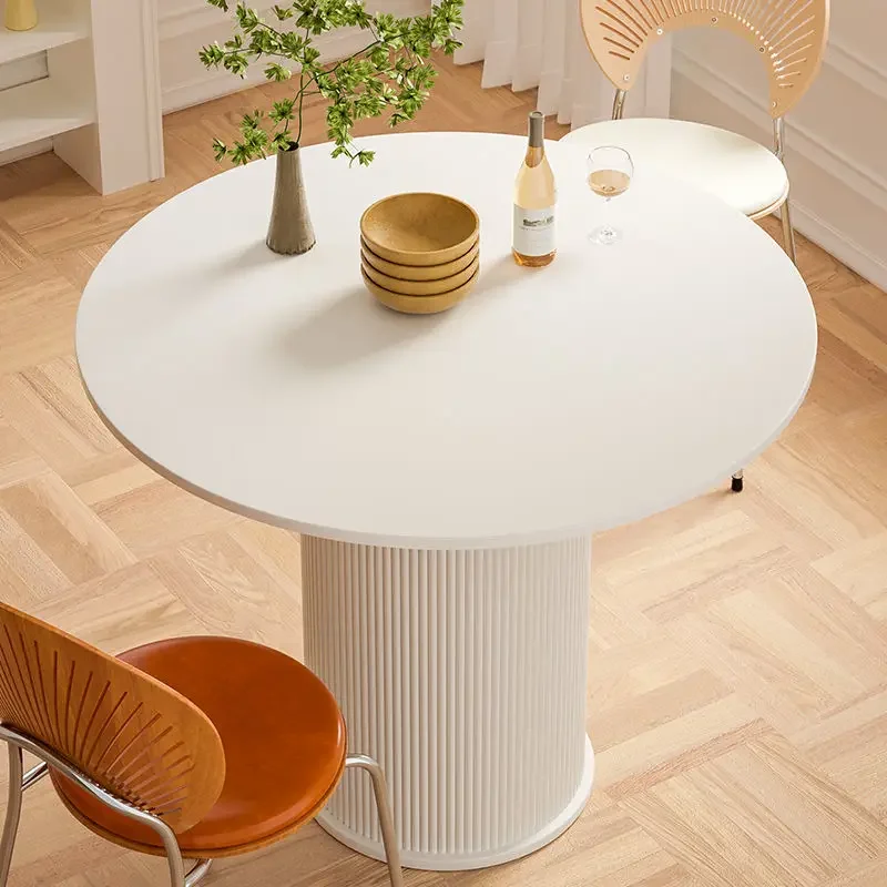 Mini Table Basse Ronde en Marbre, Mobilier de Luxe, Petit Espace