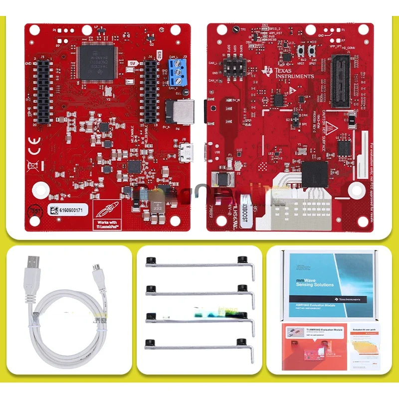 Texas Instruments AWR1843 Evaluation Module, 77GHz Radar Board for ADAS (L2/L3), People Counting & Industrial Sensing