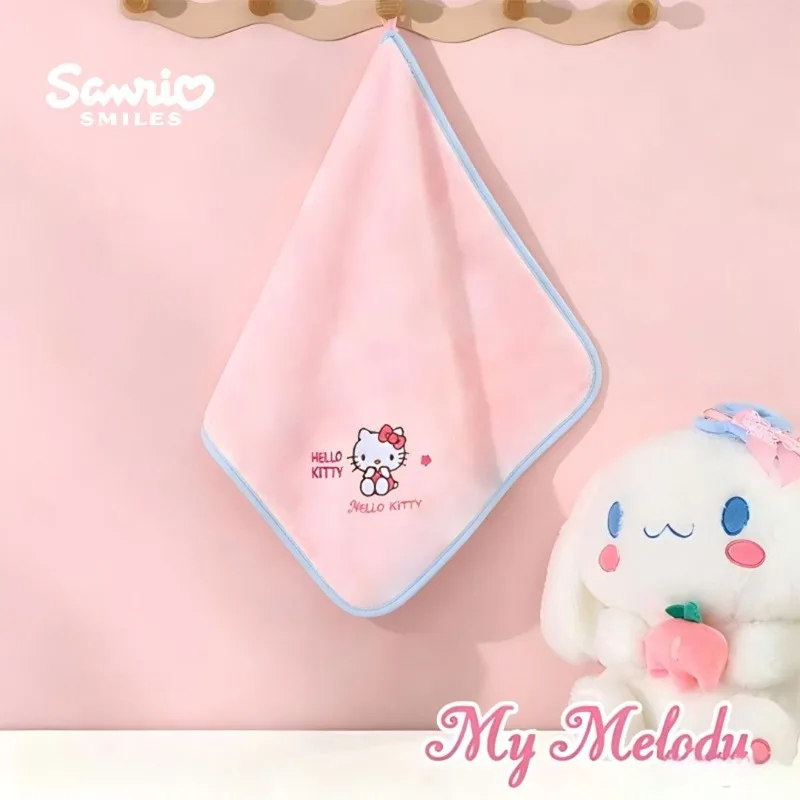 Sanrio Hello Kitty Cotton Bath Towel, Cute Cartoon Soft Absorbent Towels, Household Shower Beach Towel, Girls Hair Wrap Headscar