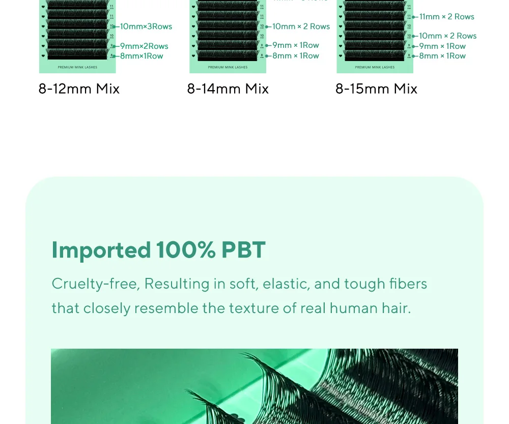 DIYDAY U-Shaped 3D 4D 5D 6D Eyelash Extension
