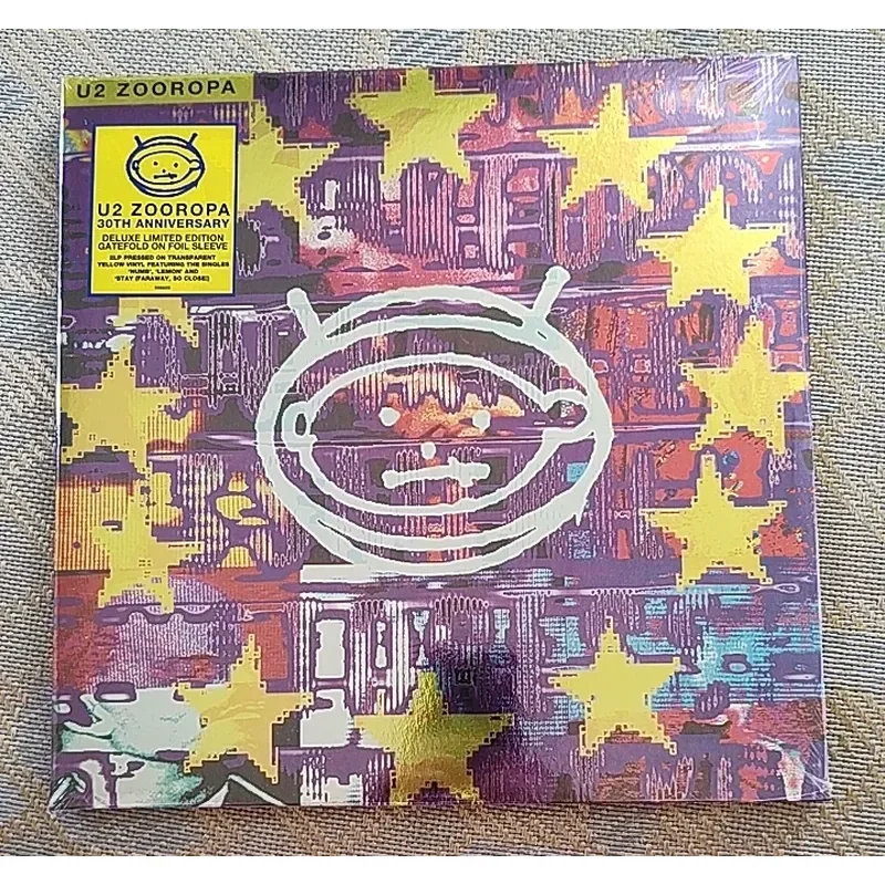 

U2 Zooropa 30th Anniversary Edition Deluxe Edition Yellow Clear Vinyl 2LP for U2