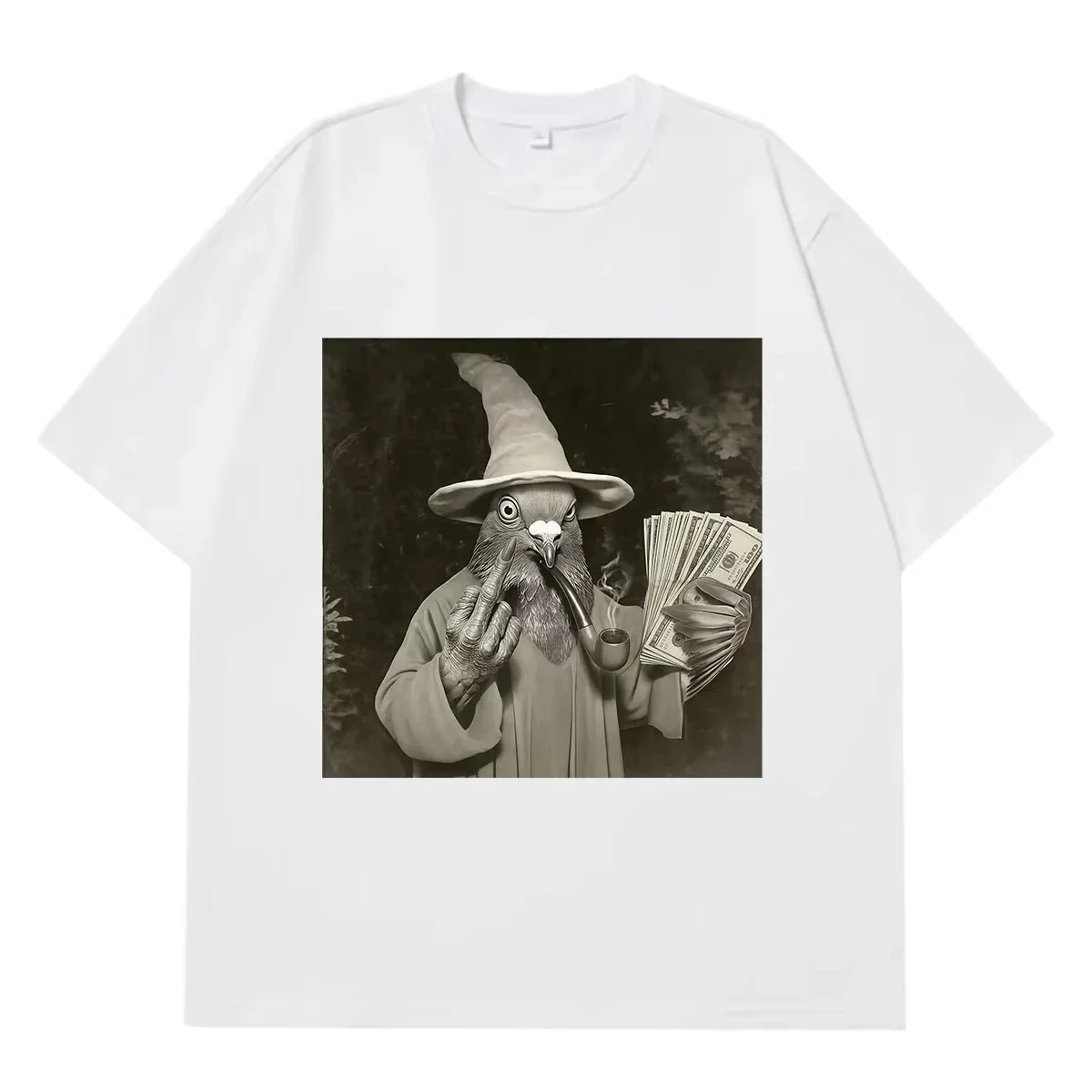 Funny Pigeon Meme T ShirtWomen Fashion Vintage T-shirt Short Sleeve Loose Oversizedn High Quality T-shirts Streetwear