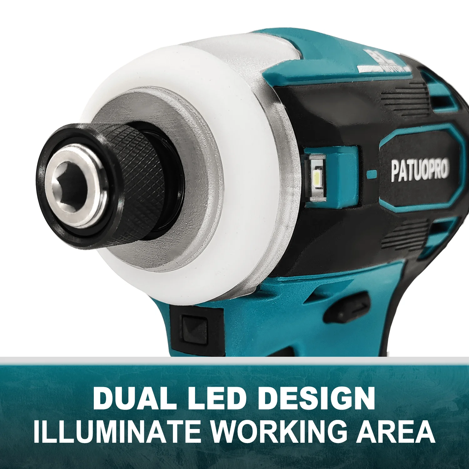 Sem fio Brushless Impact Driver Kit, chave de fenda elétrica, 4 velocidades, 1/4-Polegada Hex, Makita 18V Bateria, sem bateria