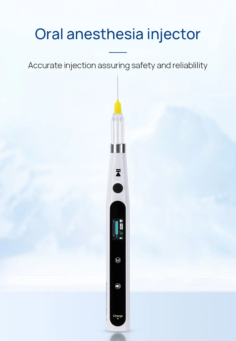 AZDENT Dental Oral Anesthesia Injector Professionelles schmerzloses lokales Anästhesiegerät mit LCD-Display Zahnmedizininstrumente – Detail 1
