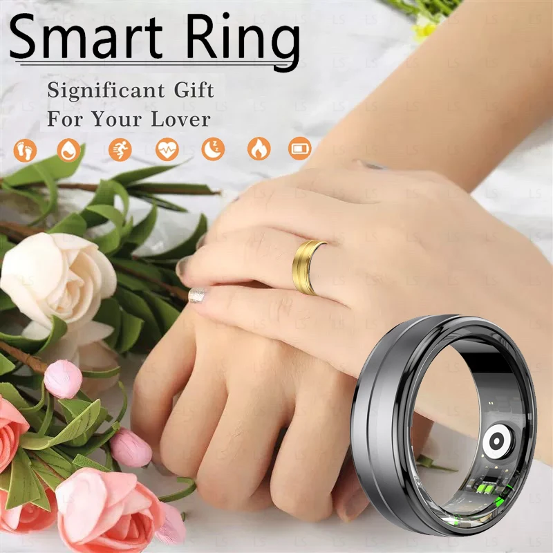 

2024Smart Ring IP68 Waterproof Smart Ring For Men Women Health Monitoring100+ Sport Modes Fitness Tracking Waterproof Sport Ring