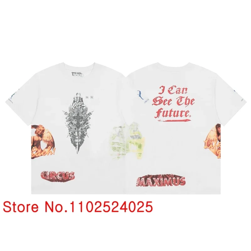 Cactus Jack Tshirt Hot Sale Streetwear Men Women Hip Hop Rock Rap Style T-shirts Top Quality Cotton Tee Short Sleeve