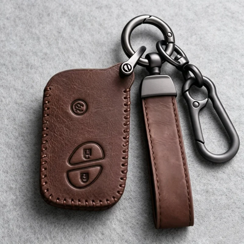 For Lexus CT200h ES 300h IS250 GX400 RX270 RX450h RX350 LX570 3 Buttons Leather Car Smart Protection Key Cover Case Fob Keychain