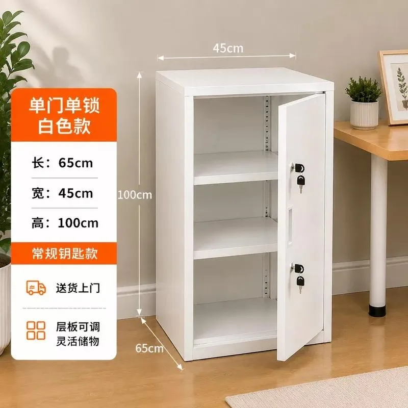 Carbon Steel Three Door Security Cabinet Office Locker with Lock Anti Theft Iron File Cabinet for Documents and Food Additive