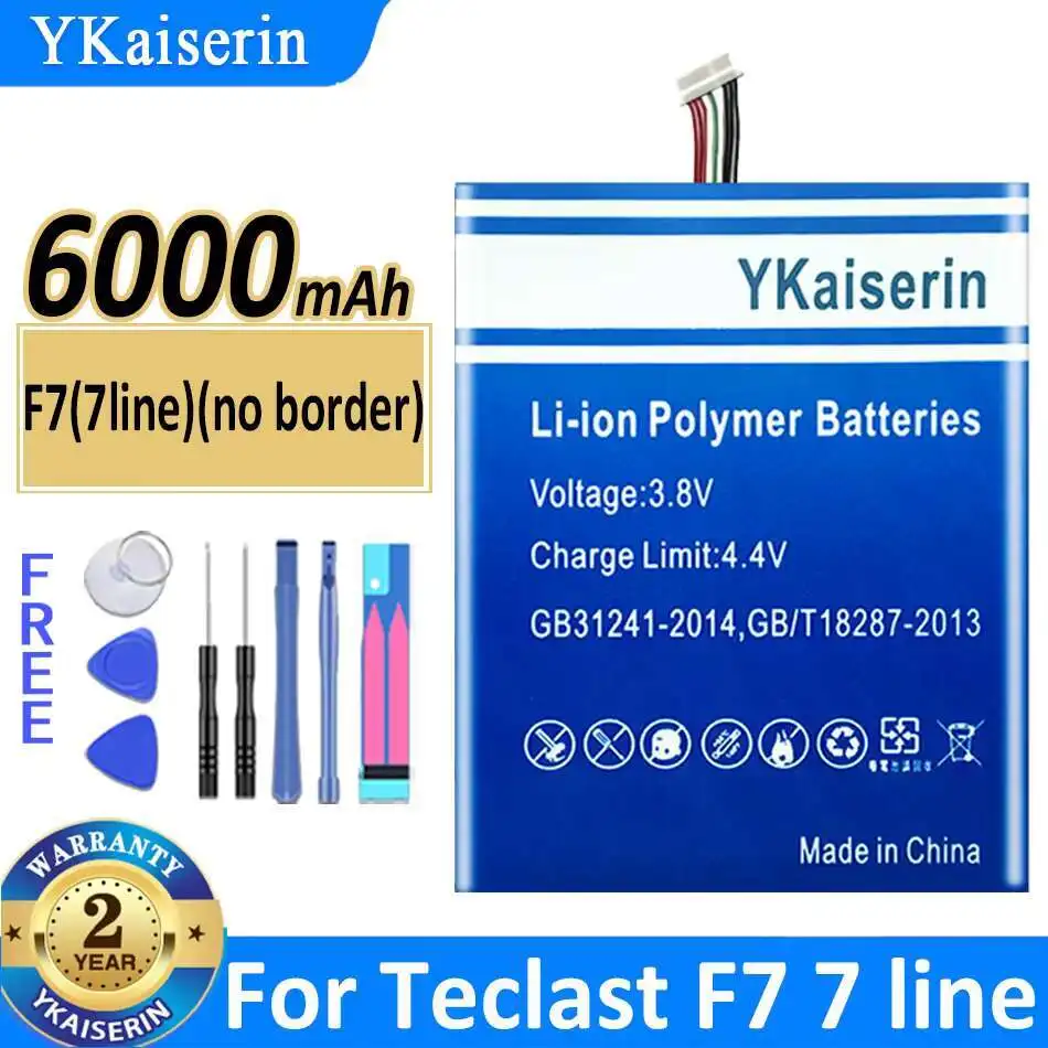 

High Performance For Teclast F7 7 Line With frame,7 Cables Fast Charging Laptop Battery 6000mAh