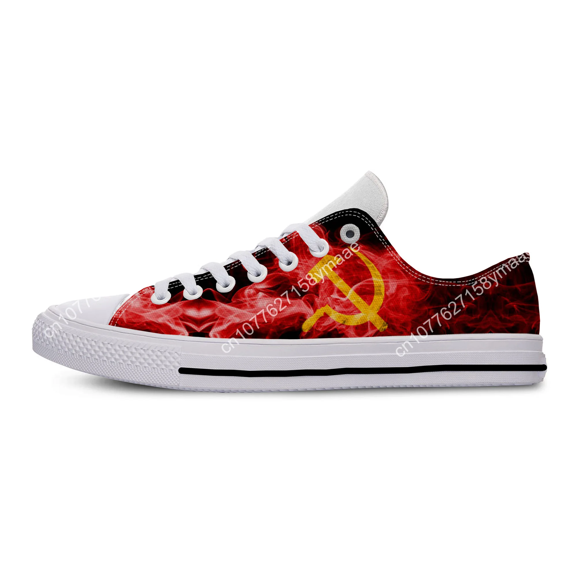 Hot USSR CCCP 3D Print Novelty Design Fashion Lightweight Classic Canvas Shoes Men Women Casual Breathable Sneakers Board Shoes
