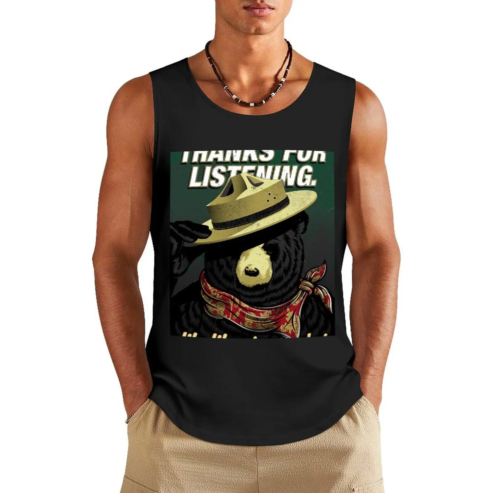 listening my morning jacket tour 2020 gakkelar Tank Top cool things Men's summer clothes running shirt underwear