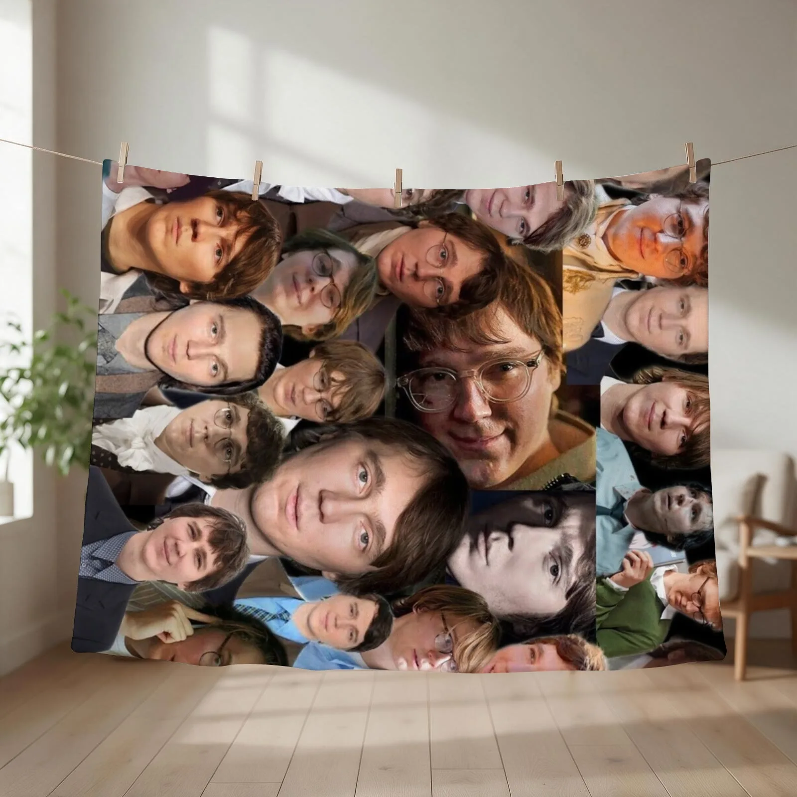 paul dano - I love paul dano photo collage Throw Blanket couch cozy soft plush fuzzy picnic outdoor blanket