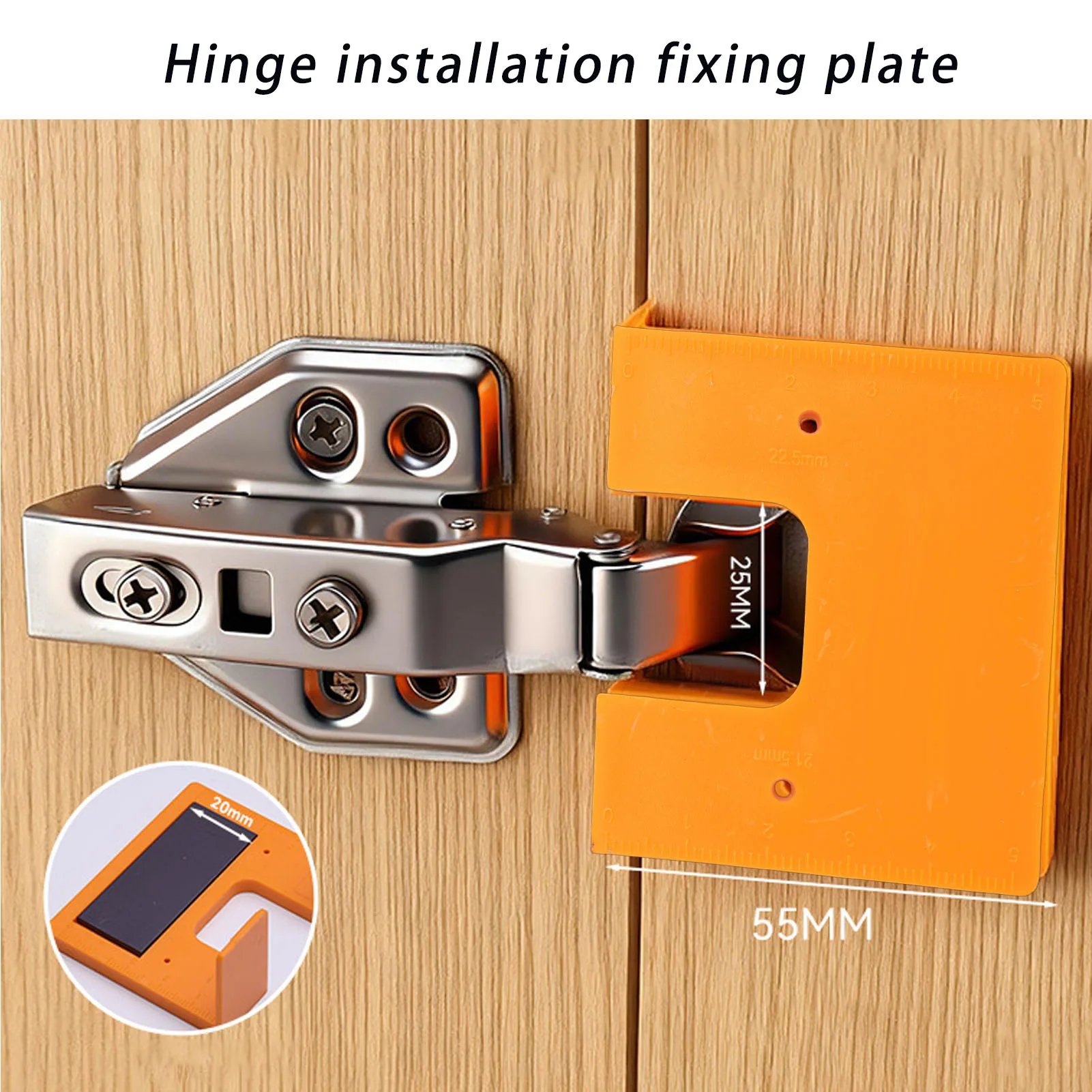 4pcs 90 Degree Right Angle Hinge Installation Fixing Tool Universal Thicken Magnet Mortise Jig for Interior Doors Bathroom Doors