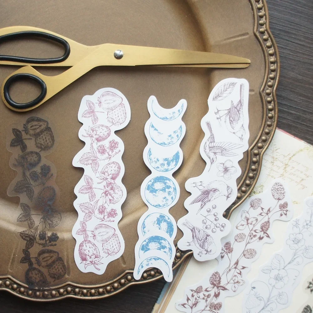 

20 Pcs 2 Material DIY Flower Leave Butterfly Frame Colorable Paper Sticker and PVC Sticker Gift Decoration Scrapbooking Use