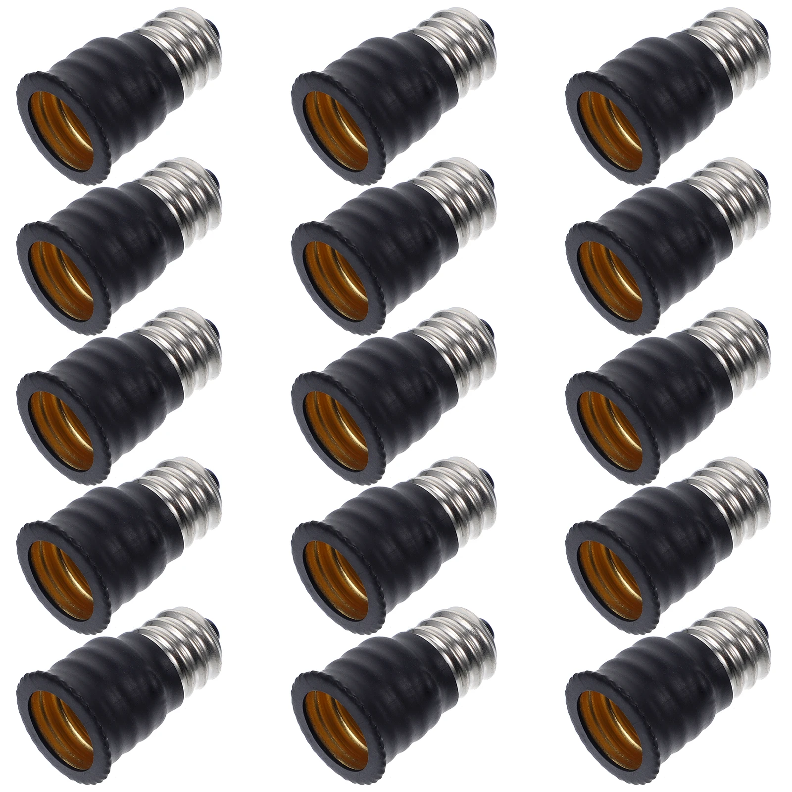 

15pcs E12 E14 Adapter White Base Socket Replacement Light Bulb Extender Light Bulb Converter for Indoor Lighting