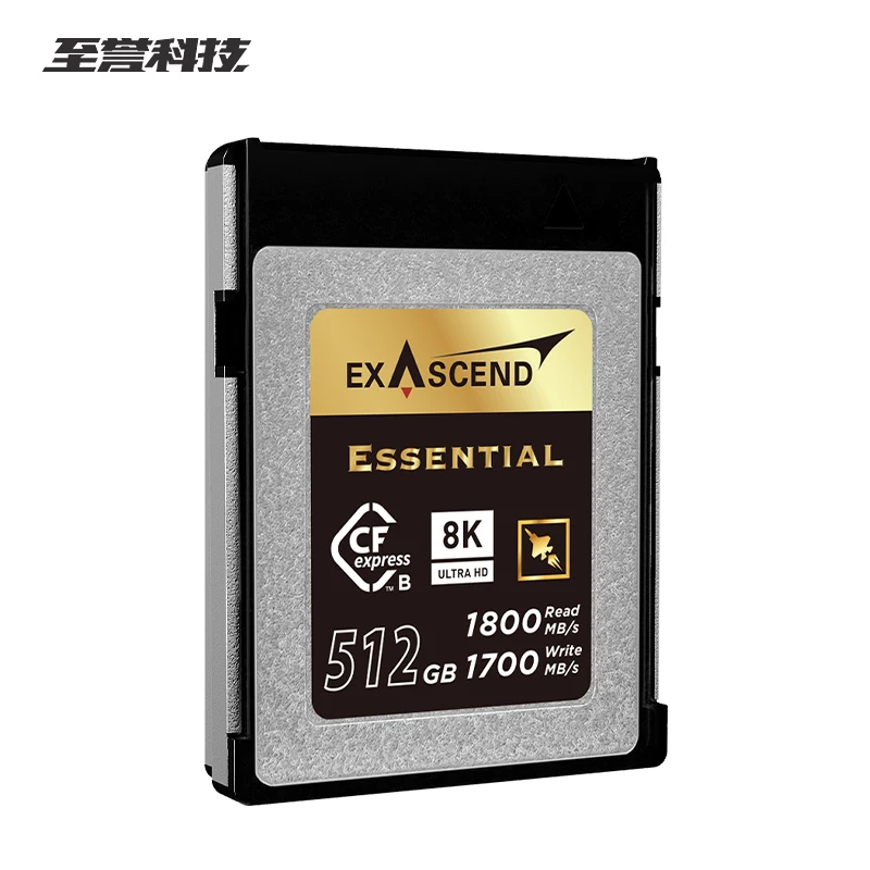 Tarjeta de memoria Exascend CFexpress tipo B 128GB 256GB 512GB 1TB esencial de alta velocidad 1800MB/s CFe B Flash 8K tarjeta de vídeo para cámara