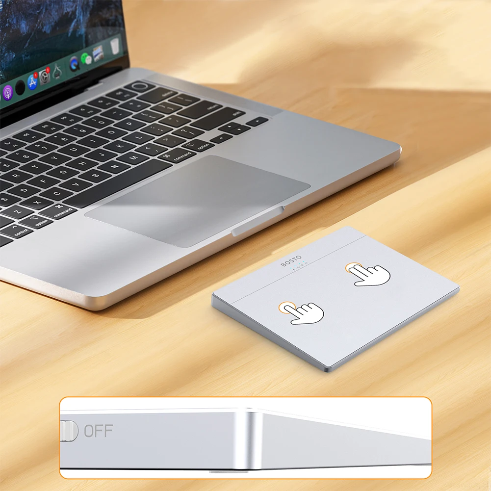 

Portable Track Pad Multi-Gesture USB Touchpad Mouse Type-C Rechargeable Wired Precision Trackpad for Computer Notebook PC Laptop