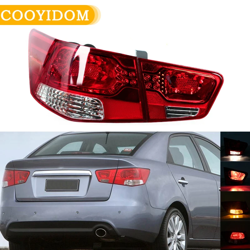 

Rear TailLight For Kia Forte Cerato 2009 2010 2011 2012 2013 Turning Signal Brake Lamp Warning Bumper Light Tail Lamps Assembly