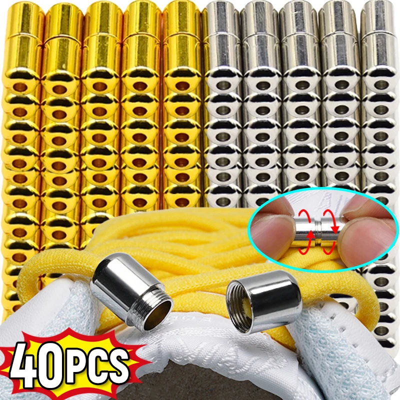 

Shoelaces Semicircle Buckle Connector Quick Shoestring No Tie Button Adult Kids Sneaker Capsule Metal Lock Lazy Shoe Decorations