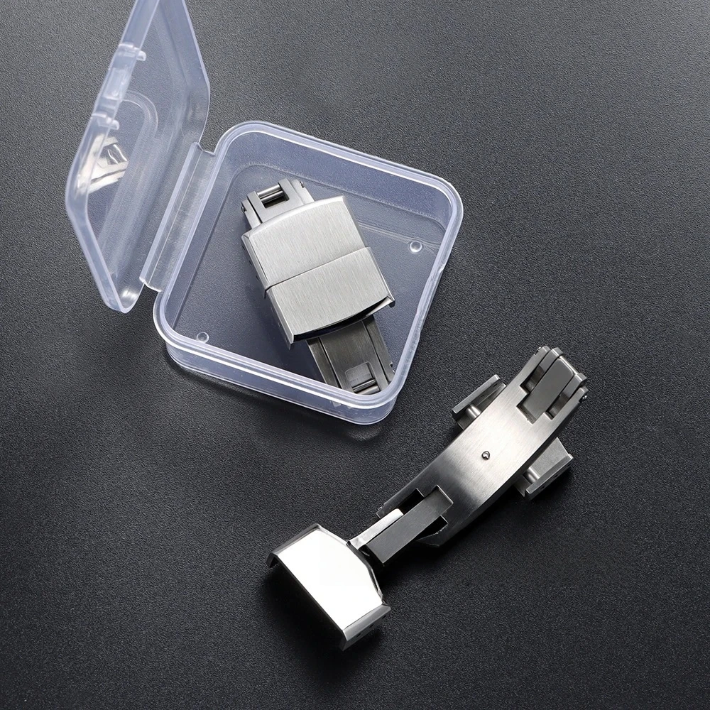 مشبك نشر زنبركي من Delugs مناسب تمامًا لساعة رولكس كارتييه أوميغا الأصلية ومشبك حزام الساعة البديل