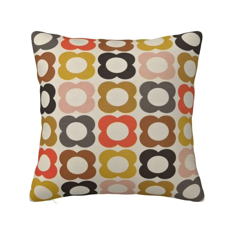 Custom Nordic Abstract Flowers Orla Kiely Sofa Cushion Cover Velvet Scandinavian Style Pillow Case