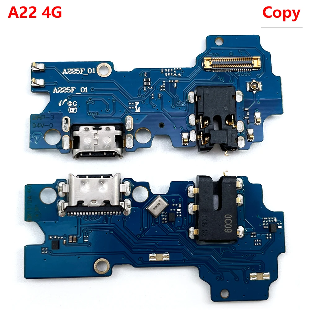 Cable flexible con micrófono para Samsung A02, A02S, A12, A21, A22, A32, 4G, 5G, puerto de carga USB, conector Jack Dock, placa de carga, nuevo