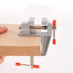 40MM Aluminium Alloy Table Bench Clamp Vise Multi-functional Bench Vise Table Screw Vise for DIY Craft Mold Fixed Repair Tool