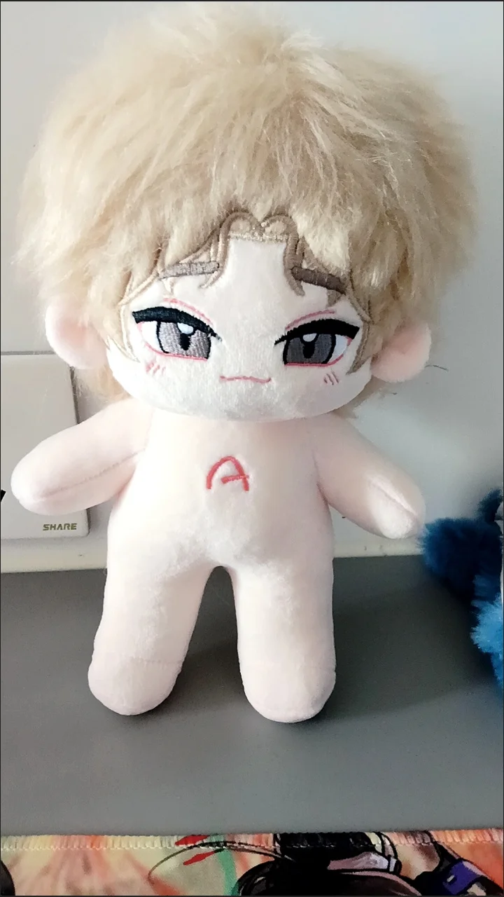 Peluche de 20cm de Anime de noche junto al agua, Kim EuiHyun Yeo TaeJu, bonito niño, vestido de felpa, cuerpo de muñeca de algodón, peluches, juguetes, regalos