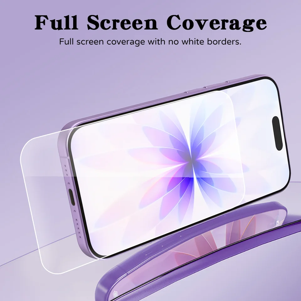 1-5 Piezas Protector de Pantalla de Vidrio Templado HD Transparente para Apple iPhone Fold Ultra 18 17 16 15 14 Pro Max Plus Dureza 9H Protector de Pantalla 5