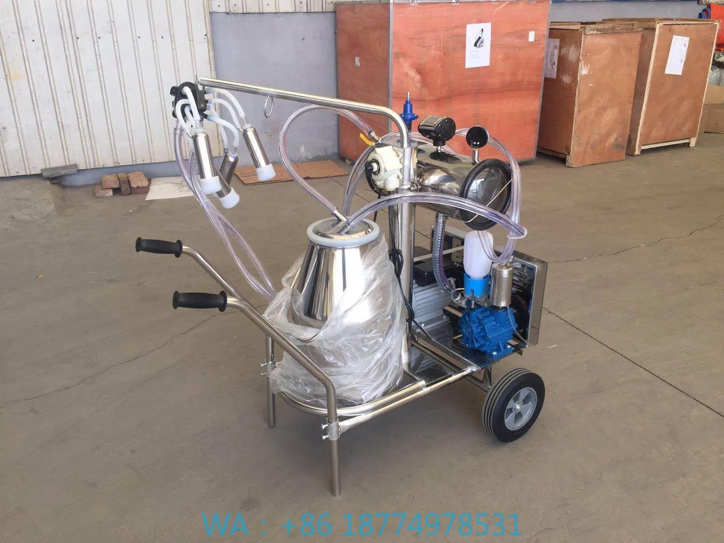 Milker Vacuum Milking MachinesPortable Double Bucket Electric