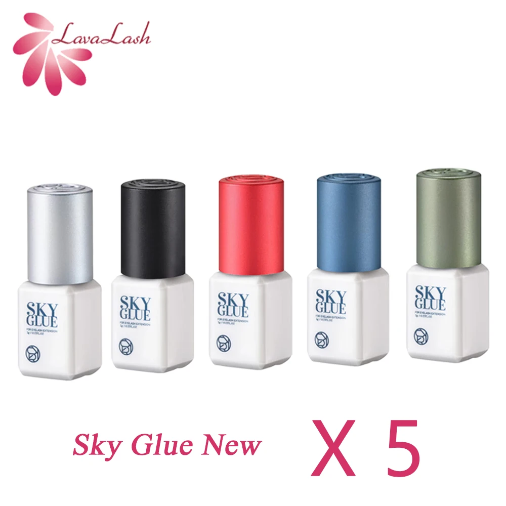 

5g Sky Glue 1s Fast Dry Strong False Lash Adhesive Long Lasting 6-7 Weeks Low Smell No Irritation Eyelash Extension Glue