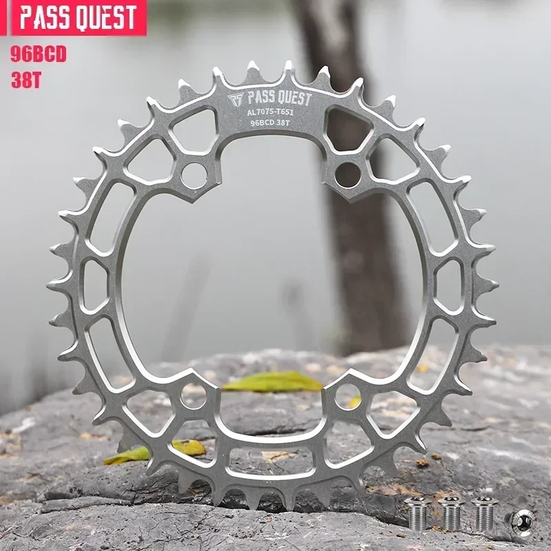 PASS QUEST 96 BCD asymmetric Chainring for M7000 M8000 M9000 M9020 MTB Bike Chain Wheel 30t 34 36 38 40 42 44 46T 48T 12 Speed