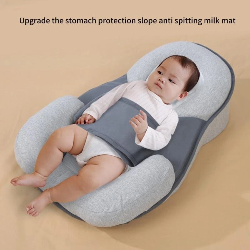 

Q22D Adjustable Bassinet Pillow with 15 Degree Incline Anti Baby Lounger Slope Pad for Sleeping Tummy Time