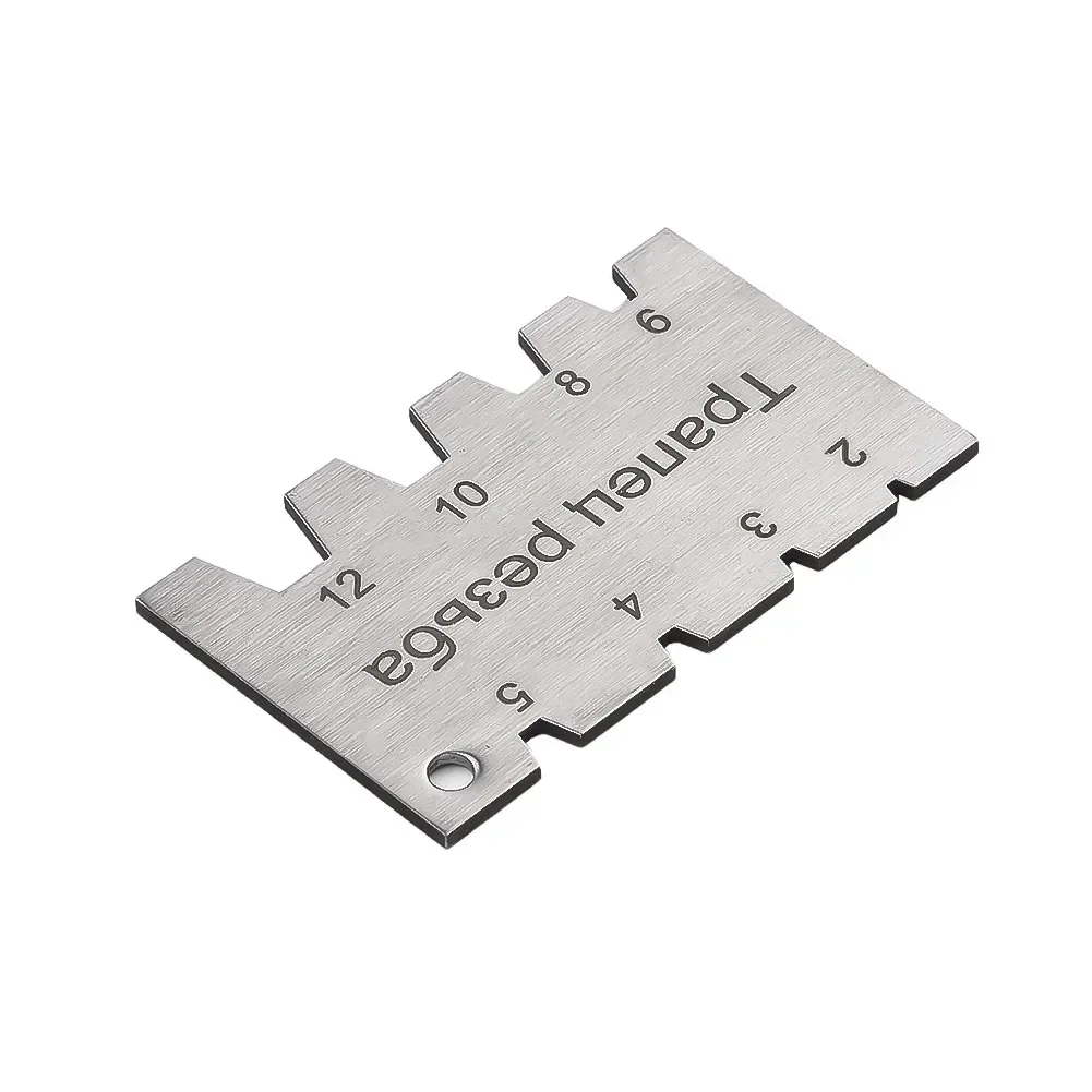 1pc Angle Gauge Carpenter Measuring Tool Thread Cutting Gauge Steel Angle Arc Model Angle Threads Screw Gauges Woodworking Tool