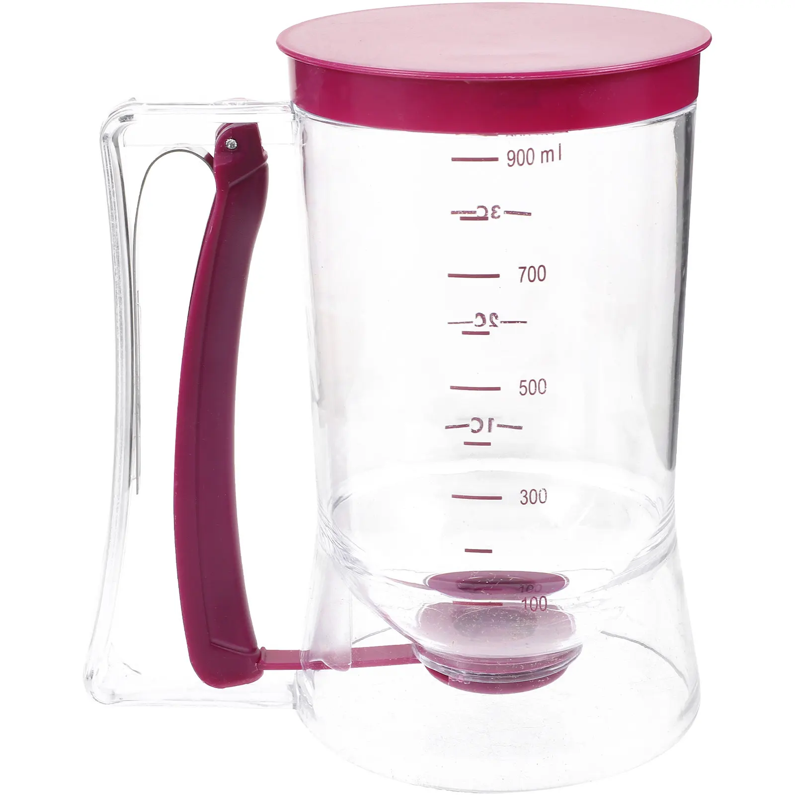 Pancake Batter Dispenser Redesigned Pulley Handle Safe Leak Proof Baking Tool for Waffles Muffins Cupcakes Cake Brownie Mix