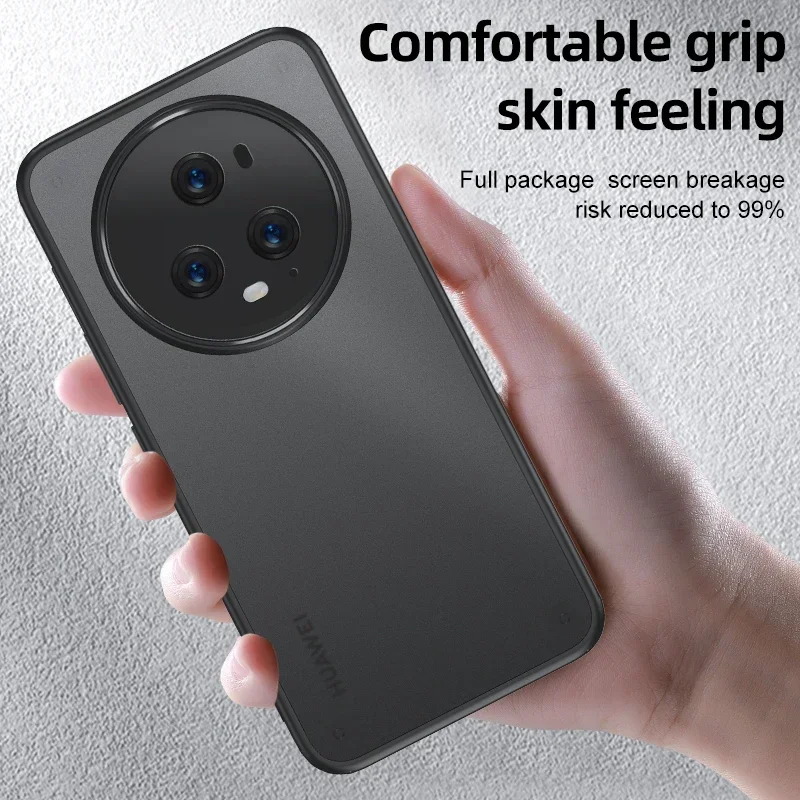 

Мягкий противоударный силиконовый чехол из ПК + ТПУ для Honor Magic 7 Lite 6 RSR 5 Pro, не желтеющий защитный матовый прозрачный чехол на заднюю панель