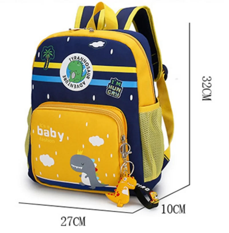 Mochila de dinossauro personalizada para crianças, saco de livro com nome personalizado, mochilas de lanche infantil, meninos, bordados, seu nome