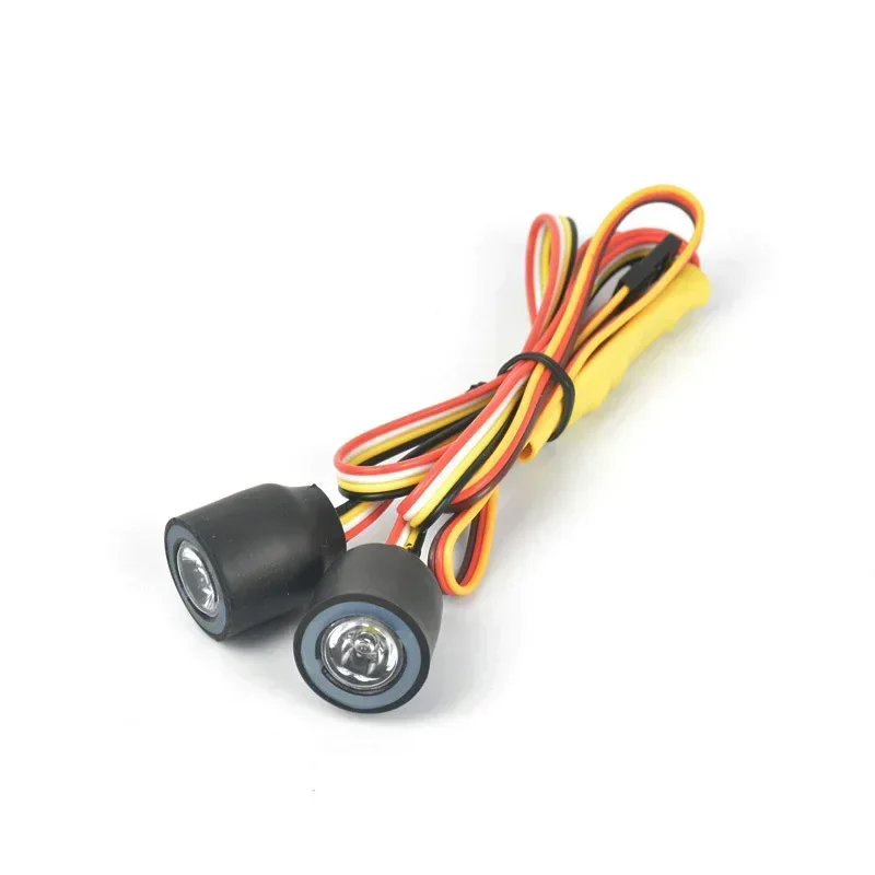 12 طرق RC سيارة العلوي 2LED أضواء مصباح ل 1/10 RC سيارة الزاحف نموذج محوري SCX10 TRX4 D90 جيب رانجلر 90046 90047 أجزاء #2