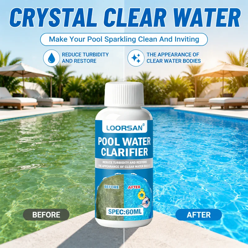 Pool Water Clarifier Flocculant Crystal Clear Cloudy Water Remove Turbid Impurities Water Purifier For Spa Hot Tub Swimming Pool