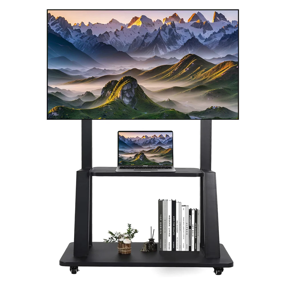 

Mobile TV Stand Mobile TV Cart for Living Room & Office for 32-70" Screens up To 176 Lbs