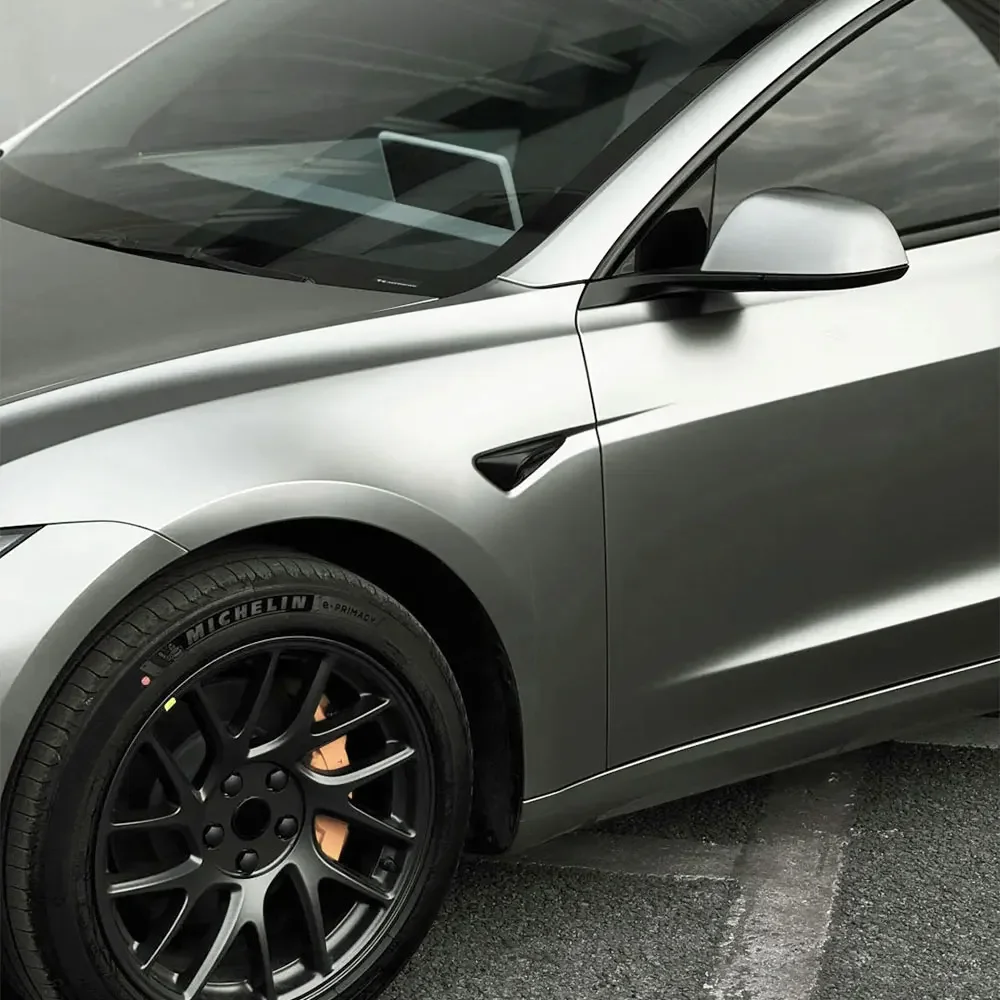 

Car PET Matte Metal Paint GT Silver Vinyl Film Car Wrap Decal With Air Release Creative Motorcycle Auto Interior Exterior Decor