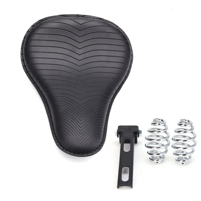 Motorcycle Brown Spring Solo Seat For Harley Road Glide Sportster XL 1200 883 Heritage Softail For Honda Shadow Spirit ACE 1100