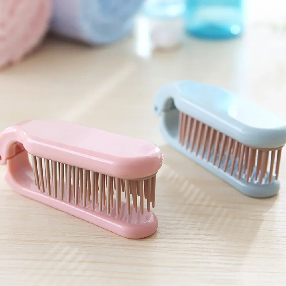 1pc Foldable Hair Comb Portable Detangling Hair Brush Hair Brush Anti Static Head Massager Travel Combs Styling Accessories