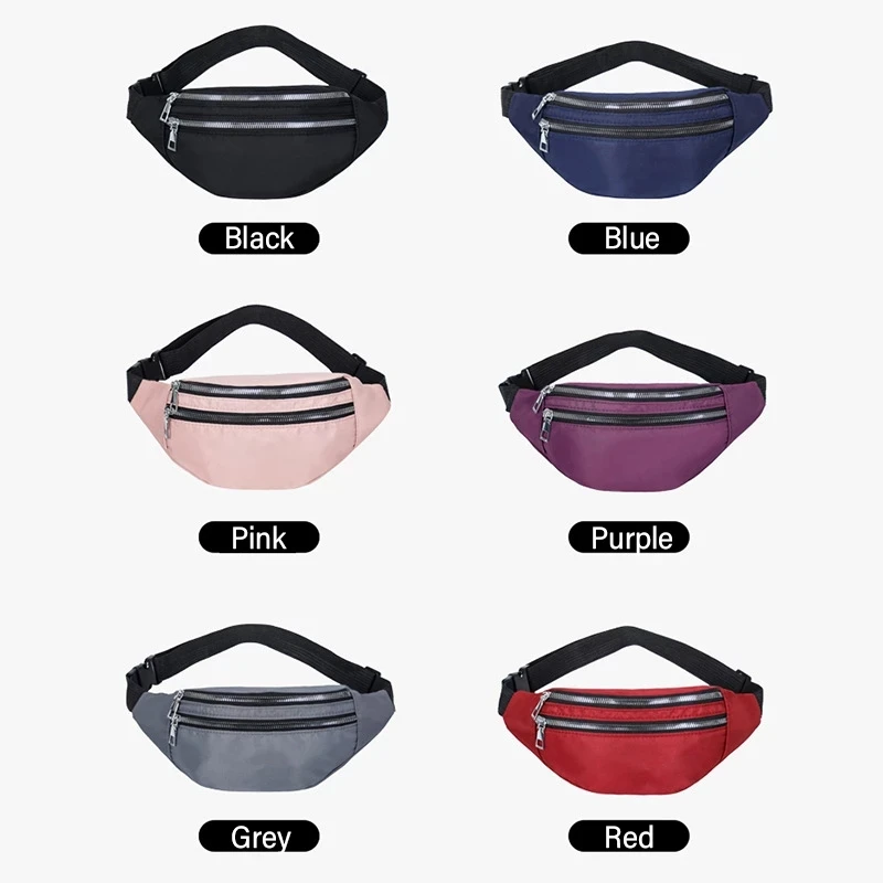 Bum Hip Kangaroo Fanny Waist Bag Pack Waterproof For Men Women Belt Pouch Belly Banana Male Ladies Sachet Mobile Sport Waistbag